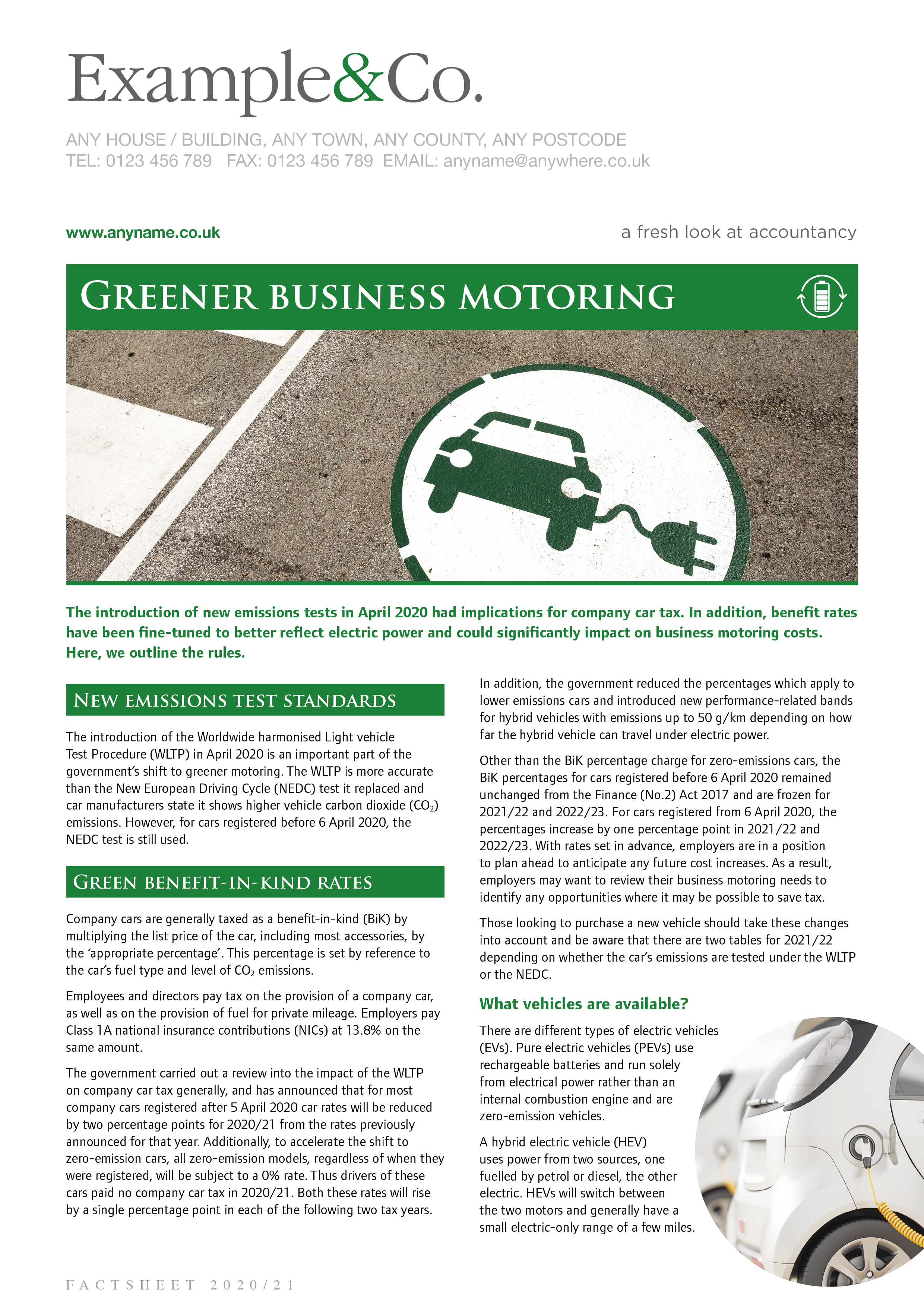 Greener business motoring